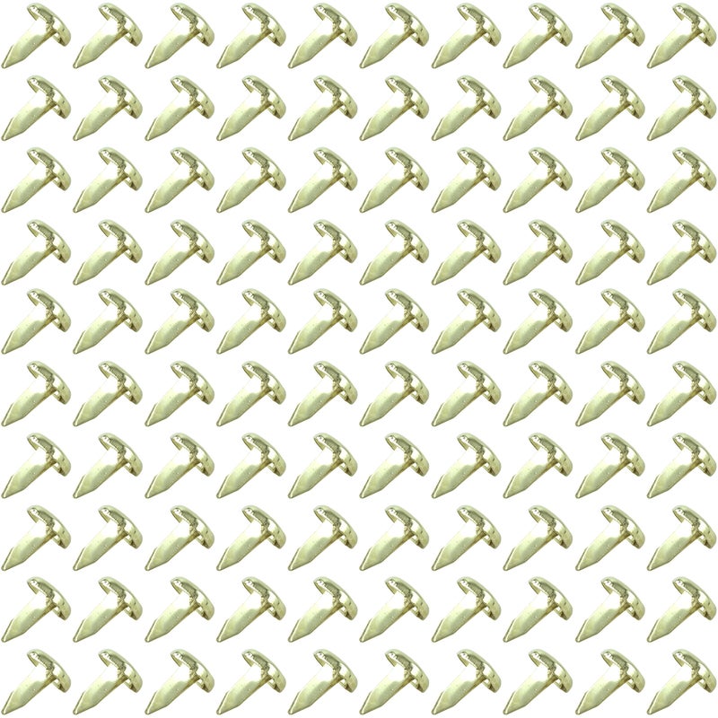 Clipco Paper Fasteners Mini 1/3-Inch Brass Plated (100-Pack) - Image 2
